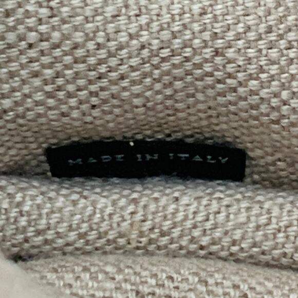 PRADA Canapa Brown Black White Stripe Canvas Open Top Tote Handbag - Picture 9 of 14